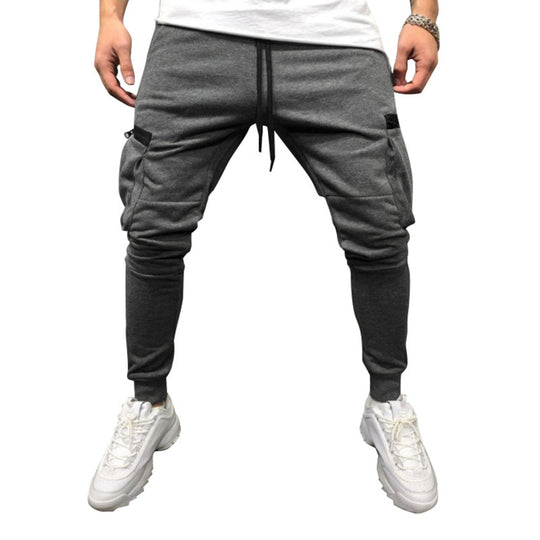Herren modische Cargohose mit elastischem Bund und praktischen Taschen EB