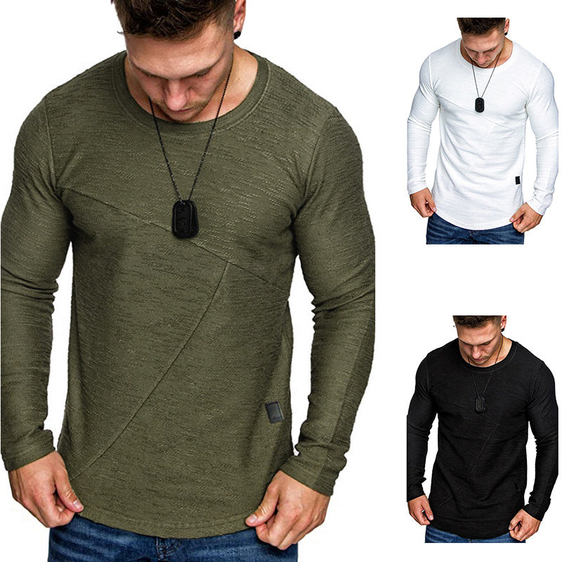 Herren Langarmshirt mit modernem Strukturdesign und komfortabler Passform EB
