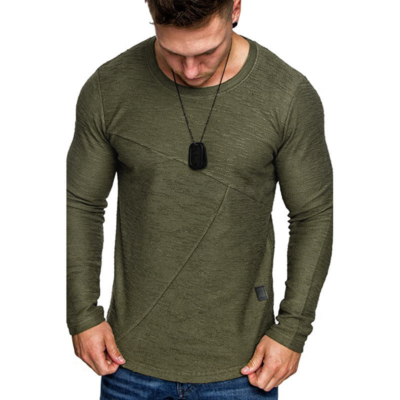 Herren Langarmshirt mit modernem Strukturdesign und komfortabler Passform EB