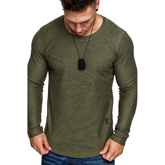 Herren Langarmshirt mit modernem Strukturdesign und komfortabler Passform EB