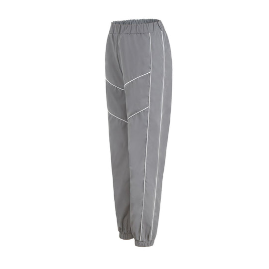 Damen Sportliche Jogginghose mit elastischem Bund und modernen Kontrastnähten EB