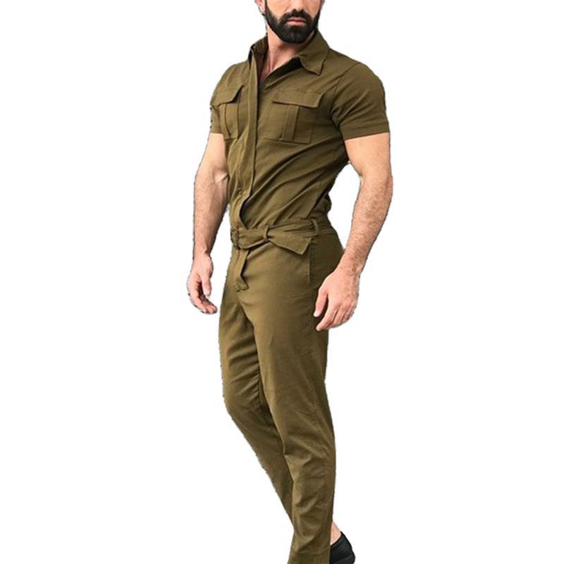 Damen Utility Overall mit praktischen Taschen und Gürteldesign EB