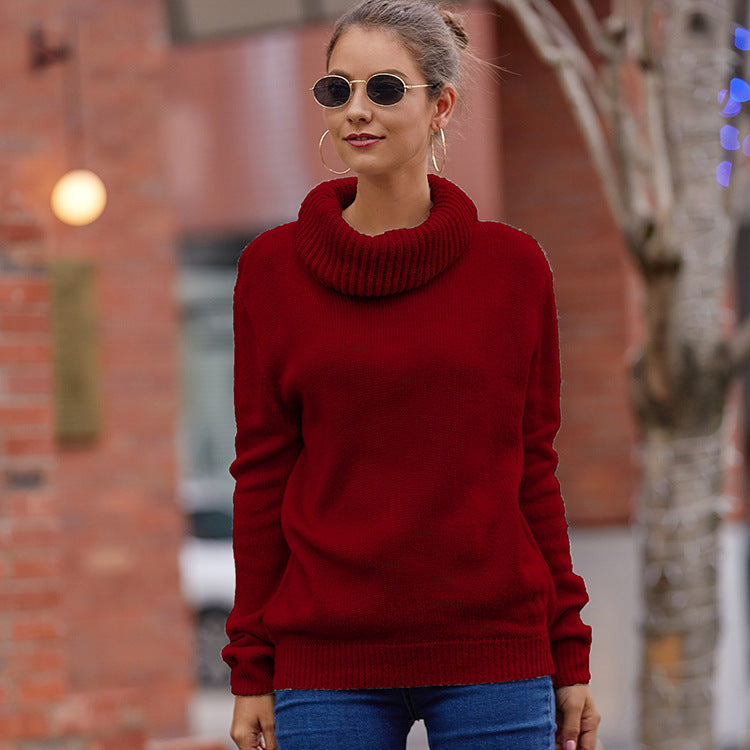Damen Kuscheliger Rollkragenpullover aus weichem Strick EB