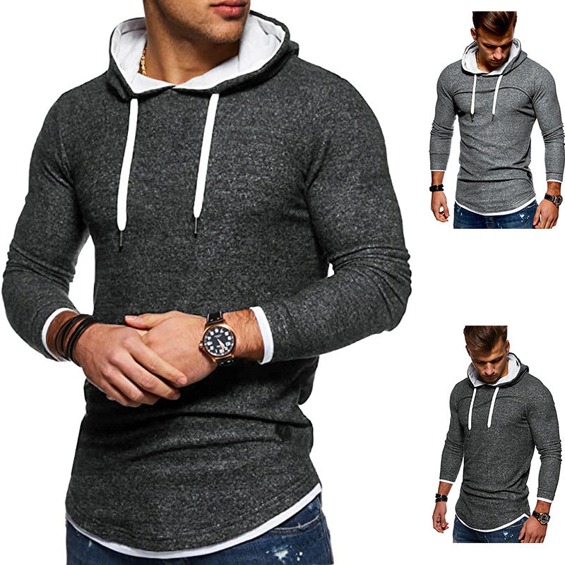 Herren lässiger Kapuzenpullover mit durchgehendem Reißverschluss und innovativer Passform EB