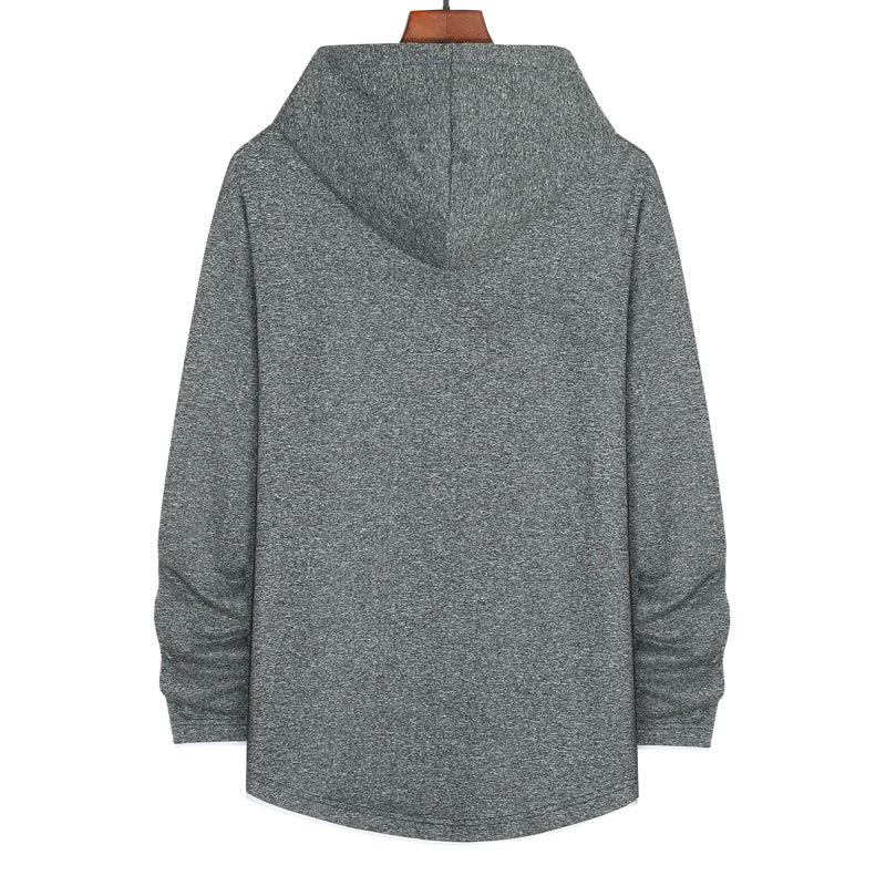 Herren lässiger Kapuzenpullover mit durchgehendem Reißverschluss und innovativer Passform EB