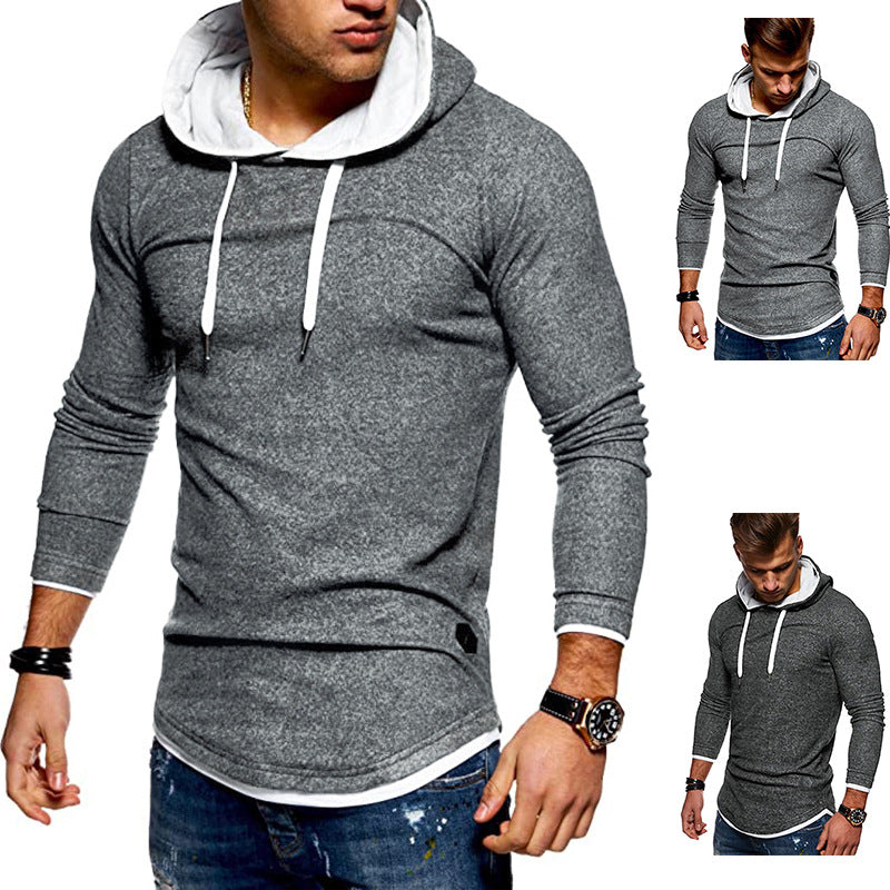 Herren lässiger Kapuzenpullover mit durchgehendem Reißverschluss und innovativer Passform EB
