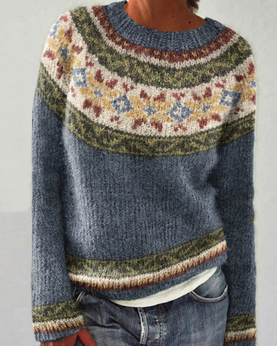 EB | Retro Farbausschnitt Sweater