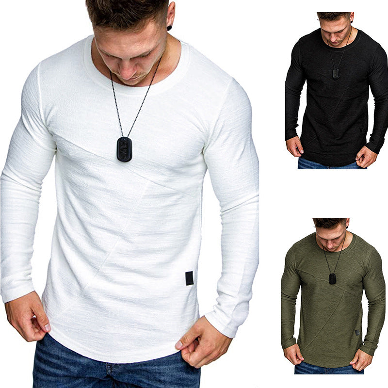 Herren Langarmshirt mit modernem Strukturdesign und komfortabler Passform EB