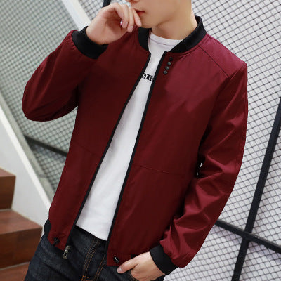 Herren Freizeitjacke mit Druckknopfverschluss und seitlichen Eingrifftaschen EB