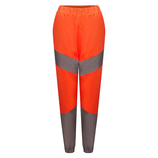 Damen Trainingshose mit modischen Kontrastdetails und elastischem Bund EB