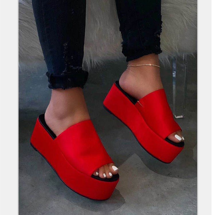 Damen nan Plateau-Mule mit Leopardenprint, offener Zehenpartie und gepolstertem Komfortfußbett EB