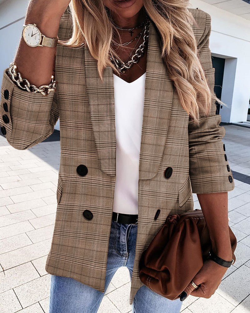 Damen glitzernder Blazer mit luxuriösen Details EB