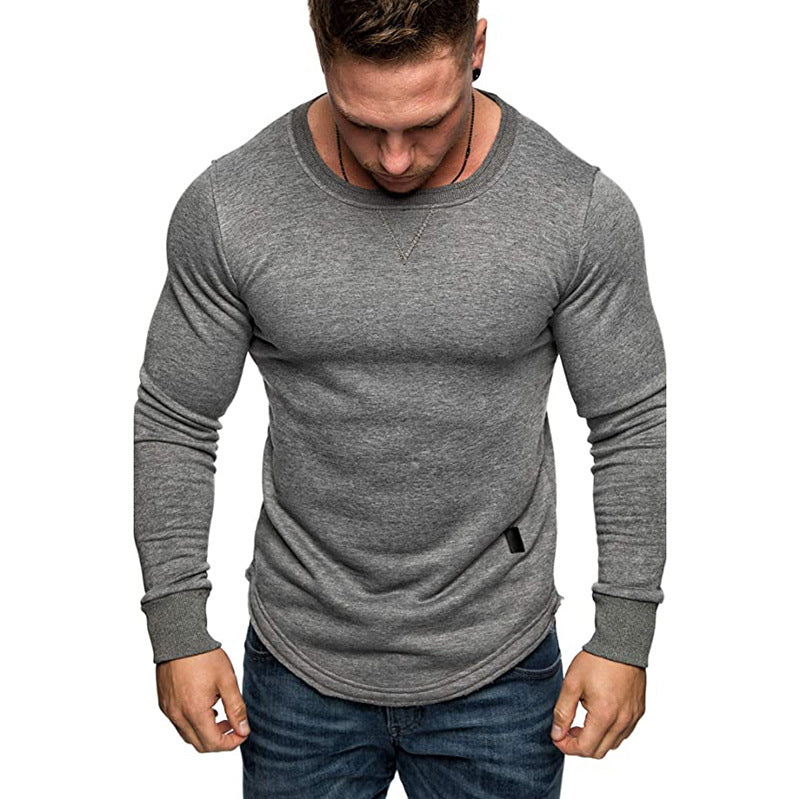 Herren Langarm-T-Shirt mit strukturiertem Design und sportlichem Schnitt EB
