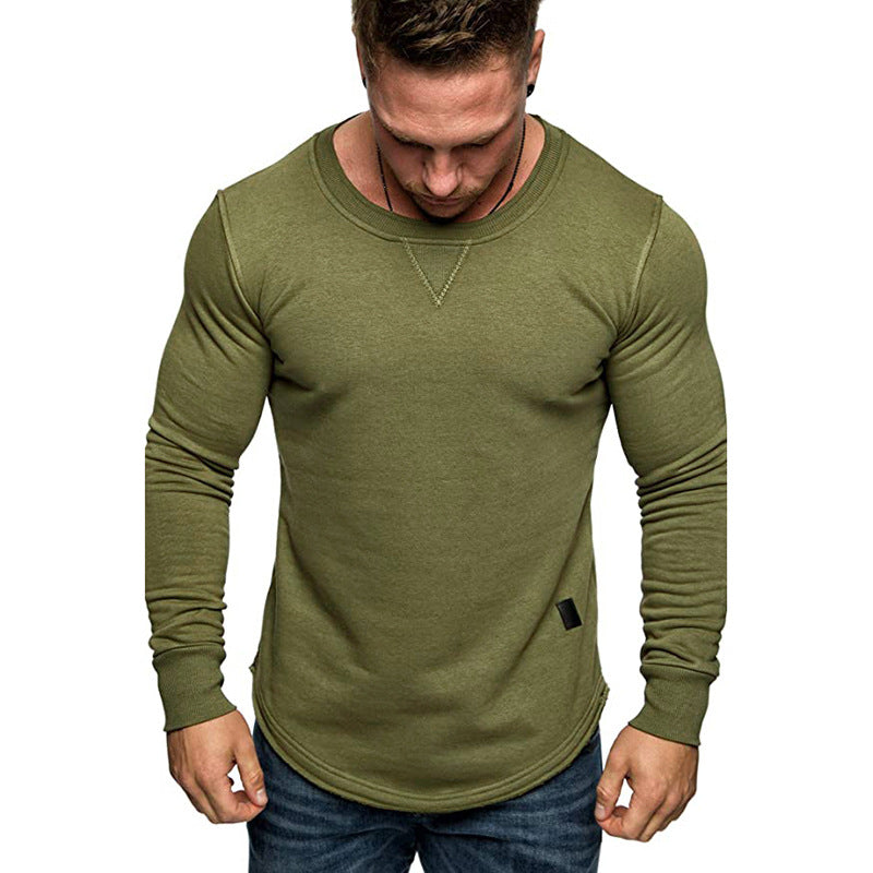 Herren Langarm-T-Shirt mit strukturiertem Design und sportlichem Schnitt EB