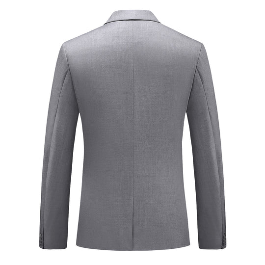 Herren nan elegantes Businesssakko Slim Fit mit schmaler Silhouette und modernem Reverskragen EB