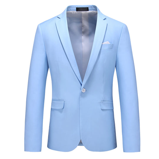 Herren nan elegantes Businesssakko Slim Fit mit schmaler Silhouette und modernem Reverskragen EB