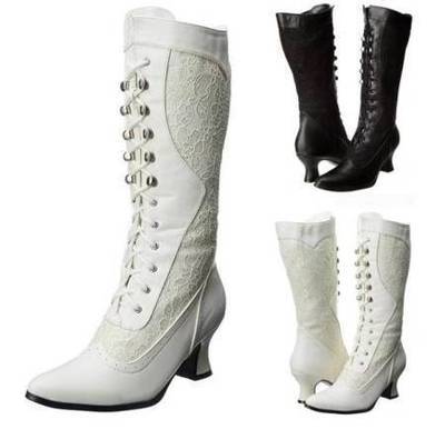 Vintage-Inspirierte Damen Stiefeletten EB