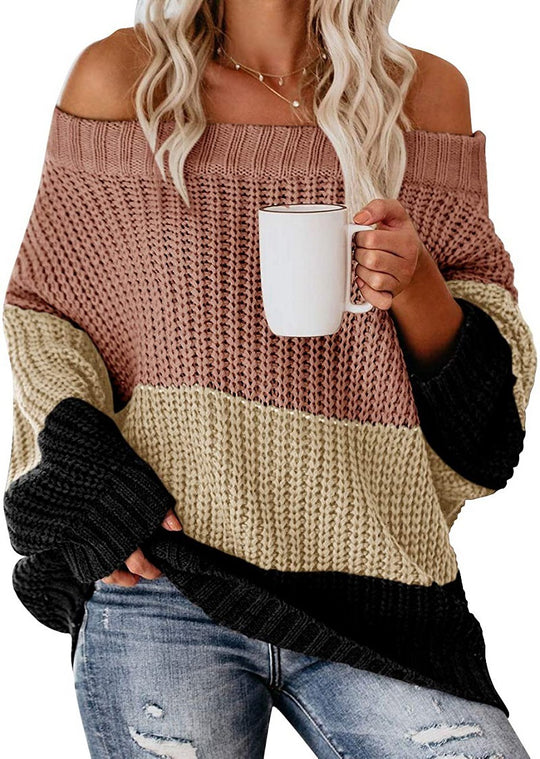 Damen lässiger Strickpullover EB