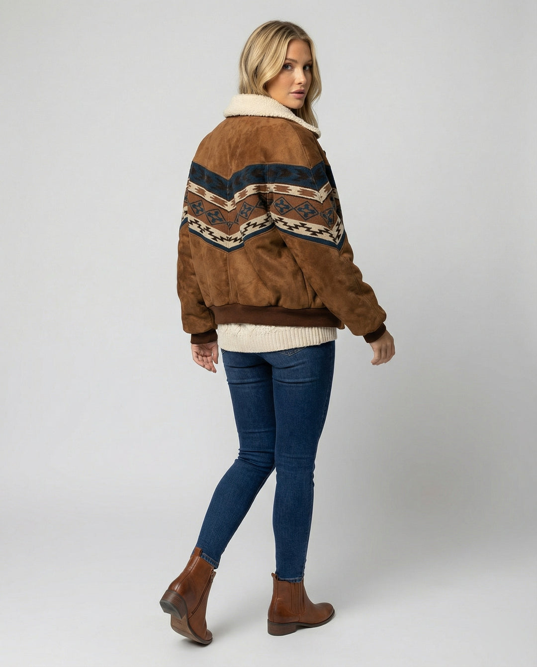 EB | Warmer Retro-Plüsch Wintermantel