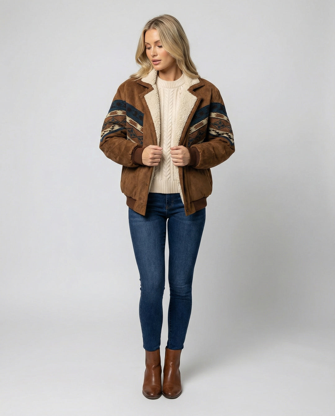 EB | Warmer Retro-Plüsch Wintermantel