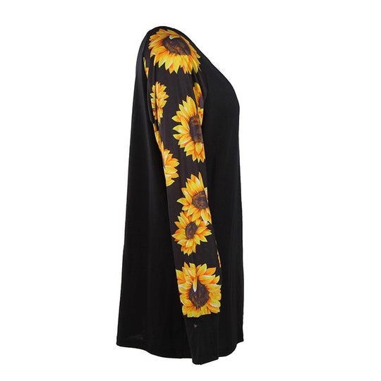 Damen Langarmshirt mit floralem Design und bequemer Passform EB