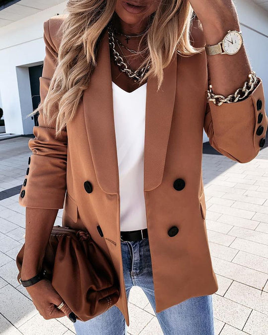 Damen glitzernder Blazer mit luxuriösen Details EB