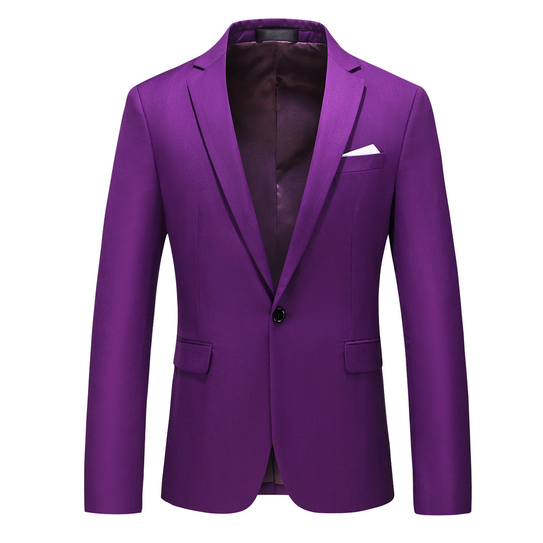 Herren nan elegantes Businesssakko Slim Fit mit schmaler Silhouette und modernem Reverskragen EB