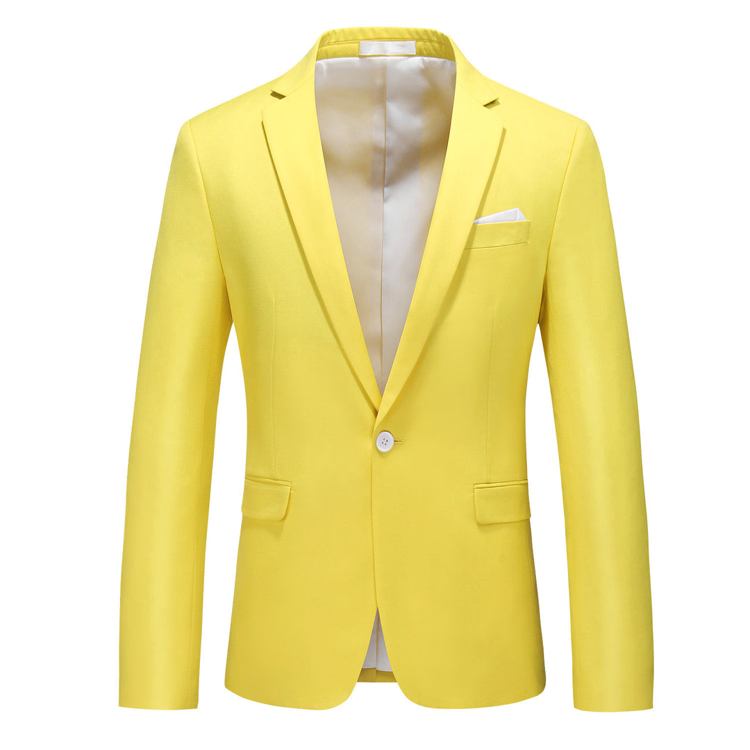 Herren nan elegantes Businesssakko Slim Fit mit schmaler Silhouette und modernem Reverskragen EB