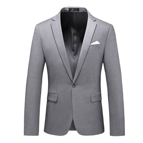 Herren nan elegantes Businesssakko Slim Fit mit schmaler Silhouette und modernem Reverskragen EB