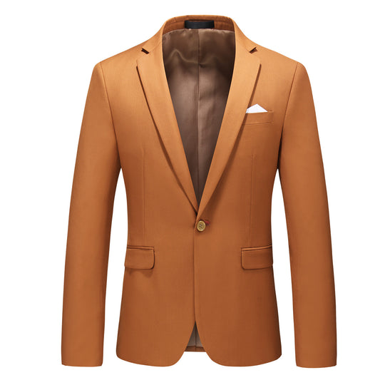 Herren nan elegantes Businesssakko Slim Fit mit schmaler Silhouette und modernem Reverskragen EB