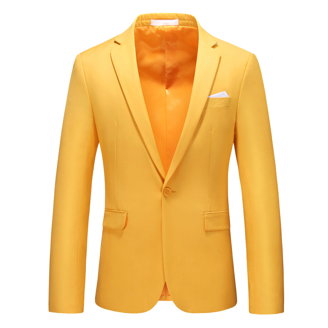 Herren nan elegantes Businesssakko Slim Fit mit schmaler Silhouette und modernem Reverskragen EB