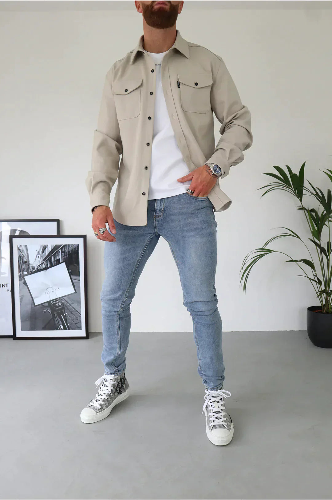 EB | Premium-Jacke mit Knopfverschluss für Herren Stylische und Bequeme Jacke