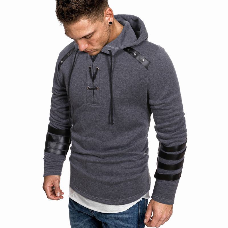 Herren Kapuzenpullover mit modischen details EB