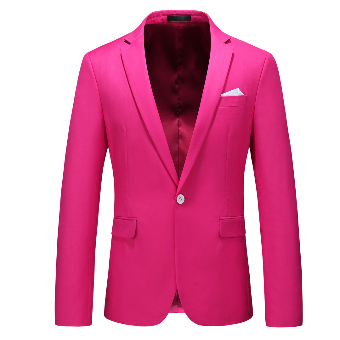 Herren nan elegantes Businesssakko Slim Fit mit schmaler Silhouette und modernem Reverskragen EB