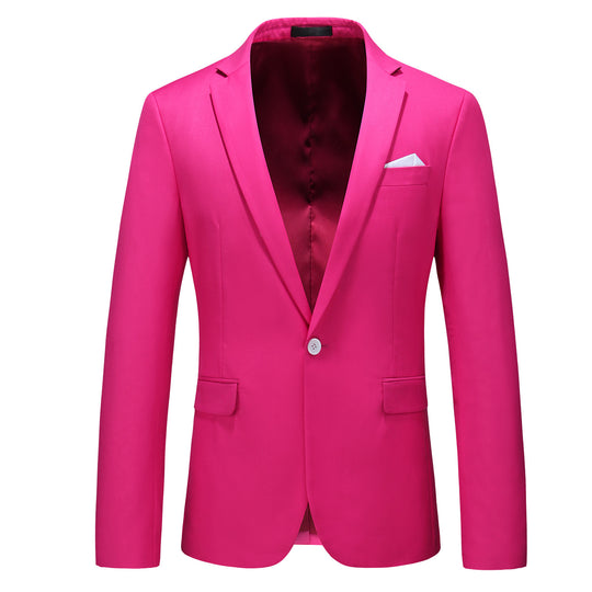 Herren nan elegantes Businesssakko Slim Fit mit schmaler Silhouette und modernem Reverskragen EB