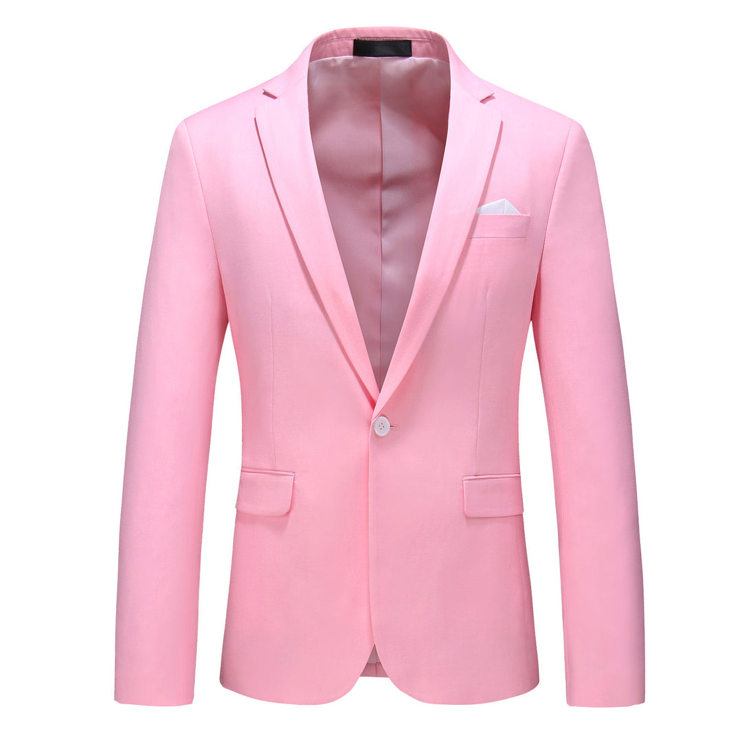 Herren nan elegantes Businesssakko Slim Fit mit schmaler Silhouette und modernem Reverskragen EB