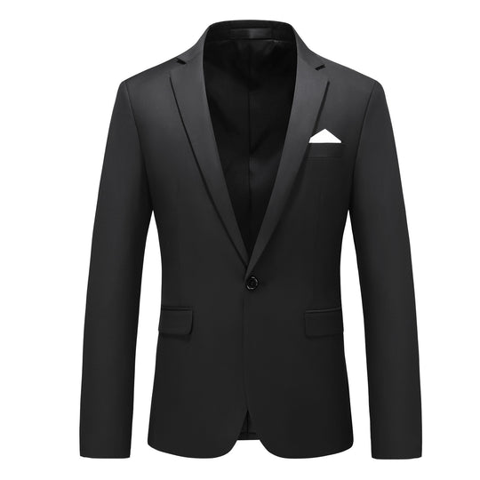 Herren nan elegantes Businesssakko Slim Fit mit schmaler Silhouette und modernem Reverskragen EB