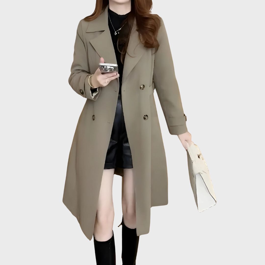 EB | Doppelreihiger Trenchcoat für Frauen