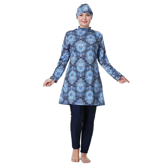 EB | 3Xl 8Xl Gedruckte Halal Arabische Frauen Badebekleidung Badeanzug Burkinis
