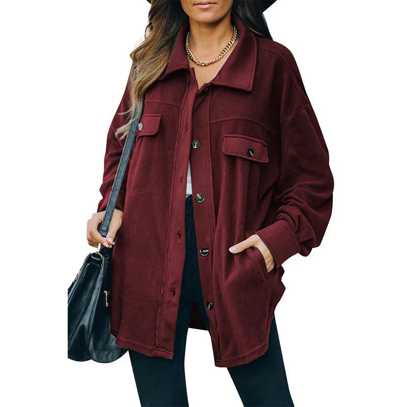 EB | Fleece-Jacke mit Knöpfen