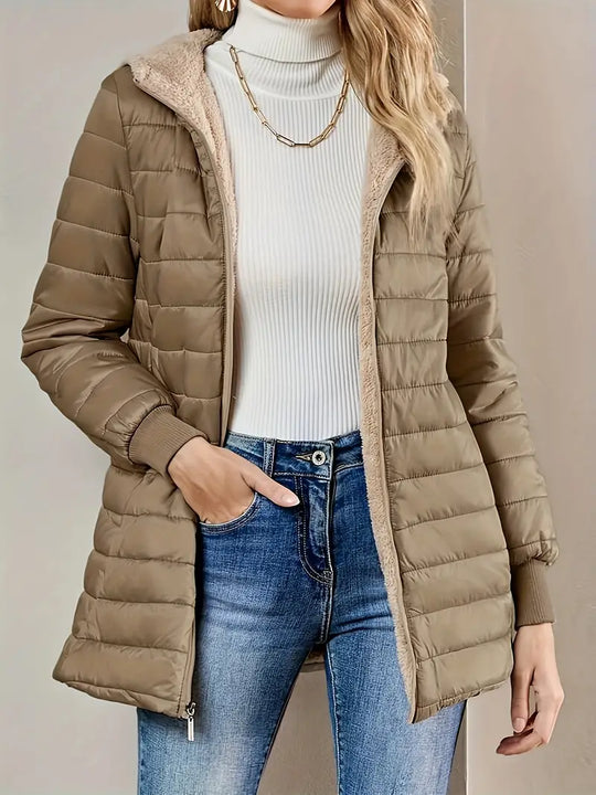 EB | Fleece Gefütterte Jacke mit Reißverschluss
