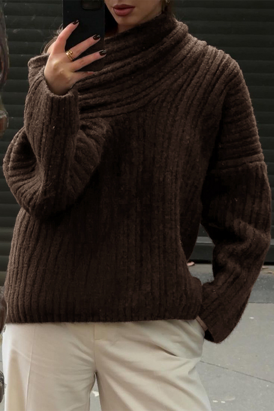 EB | chunkiger, gestrickter Wintersweatshirt