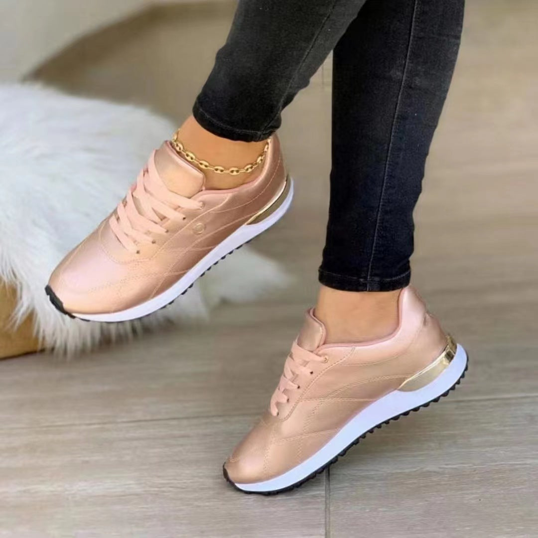 Komfortable Leder Damen-Sneakers EB