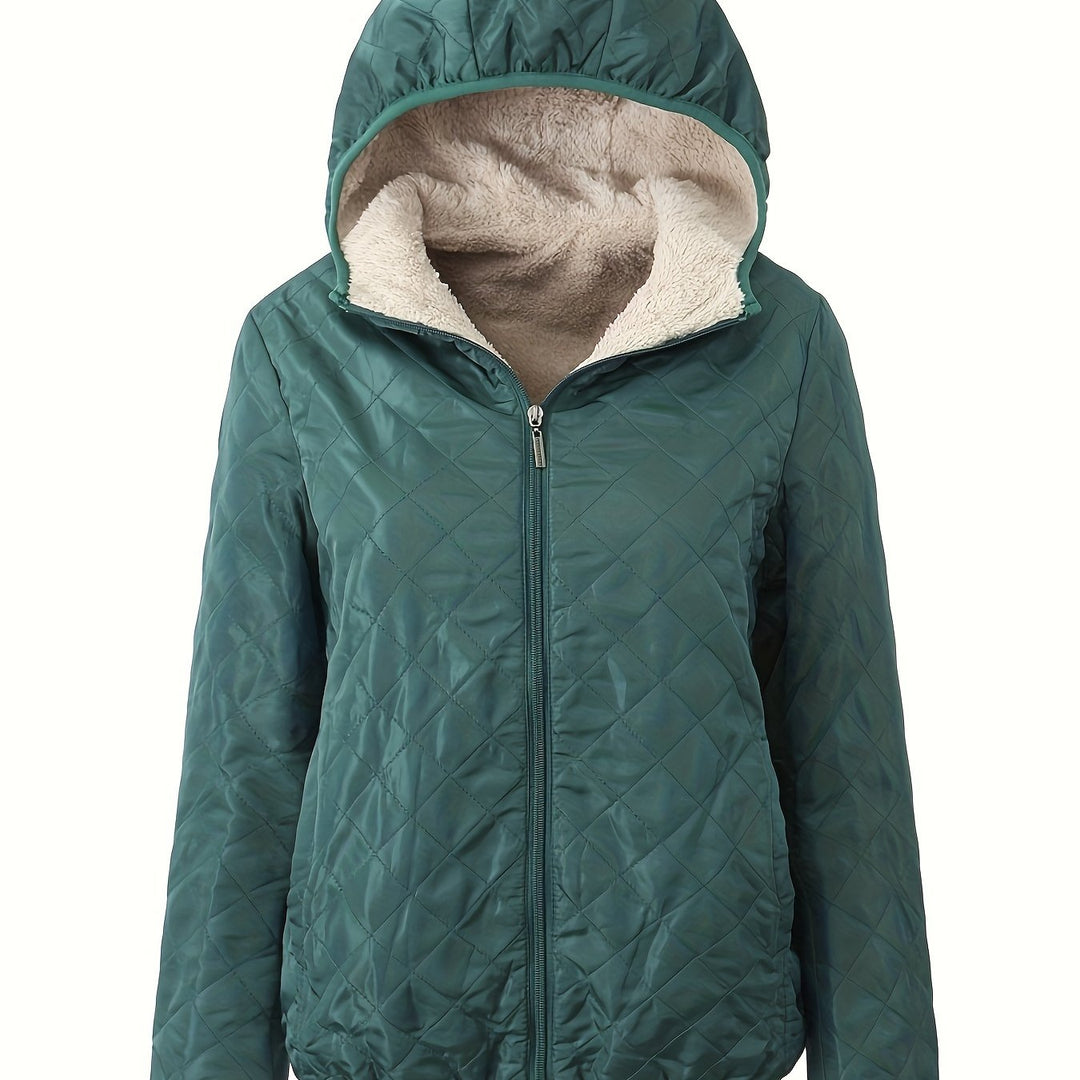 EB | Steppjacke mit Kapuze und Reißverschluss