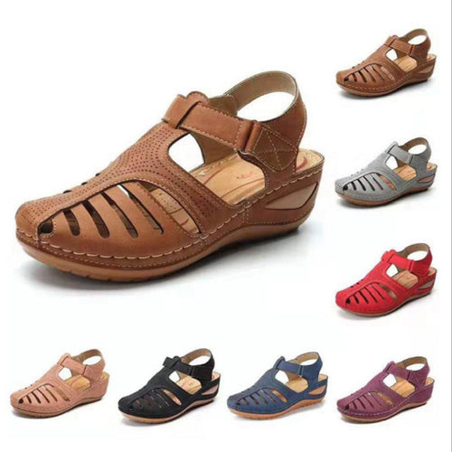 Damen Bequeme luftige Sandalen mit modischen Cut-Outs EB