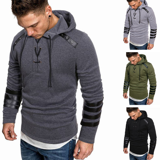 Herren Kapuzenpullover mit modischen details EB