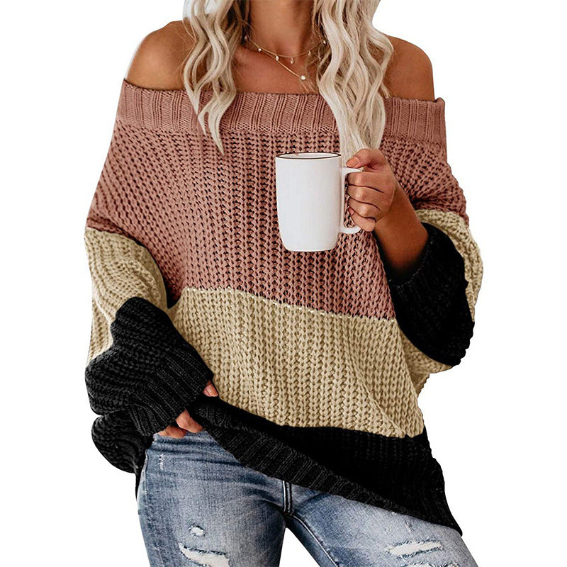 Damen lässiger Strickpullover EB