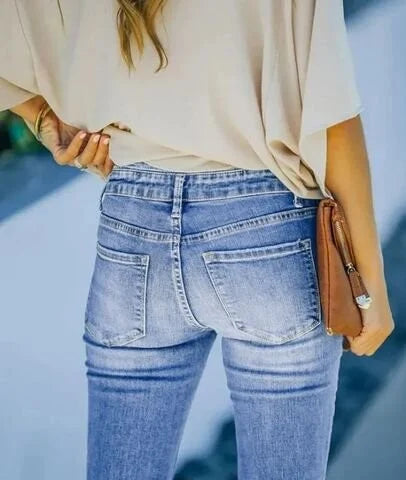 EB | Bootcut-Jeans mit hoher Taille