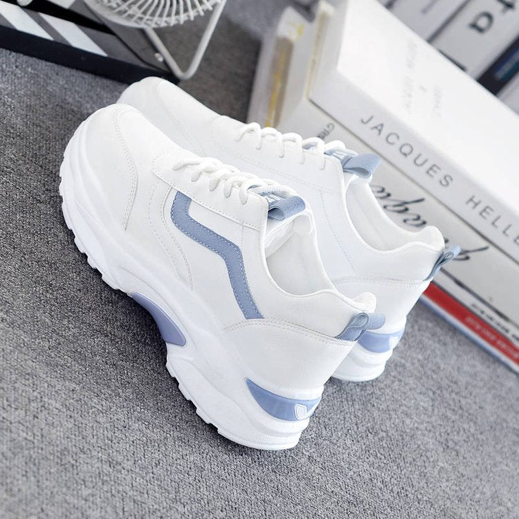Damen Sportliche Sneaker mit gepolsterter Laufsohle und atmungsaktivem Obermaterial EB