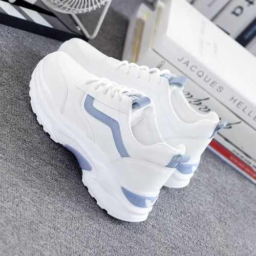 Damen Sportliche Sneaker mit gepolsterter Laufsohle und atmungsaktivem Obermaterial EB